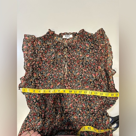BB Dakota Floral Ruffle Sleeve Dress Size XL - Picture 2 of 3